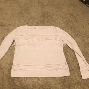 Sweater w Fringe Detail